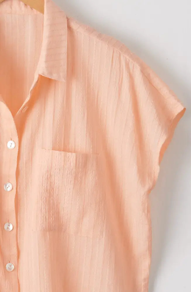 Adira Lightweight Cap-Sleeve Shirt