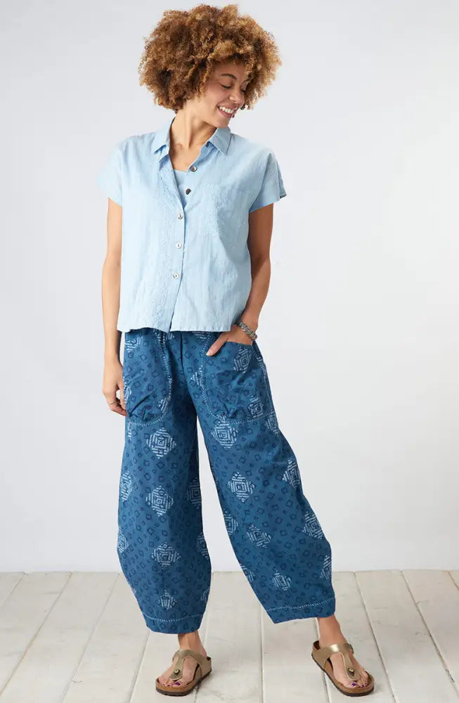 Adira Lightweight Cap-Sleeve Shirt
