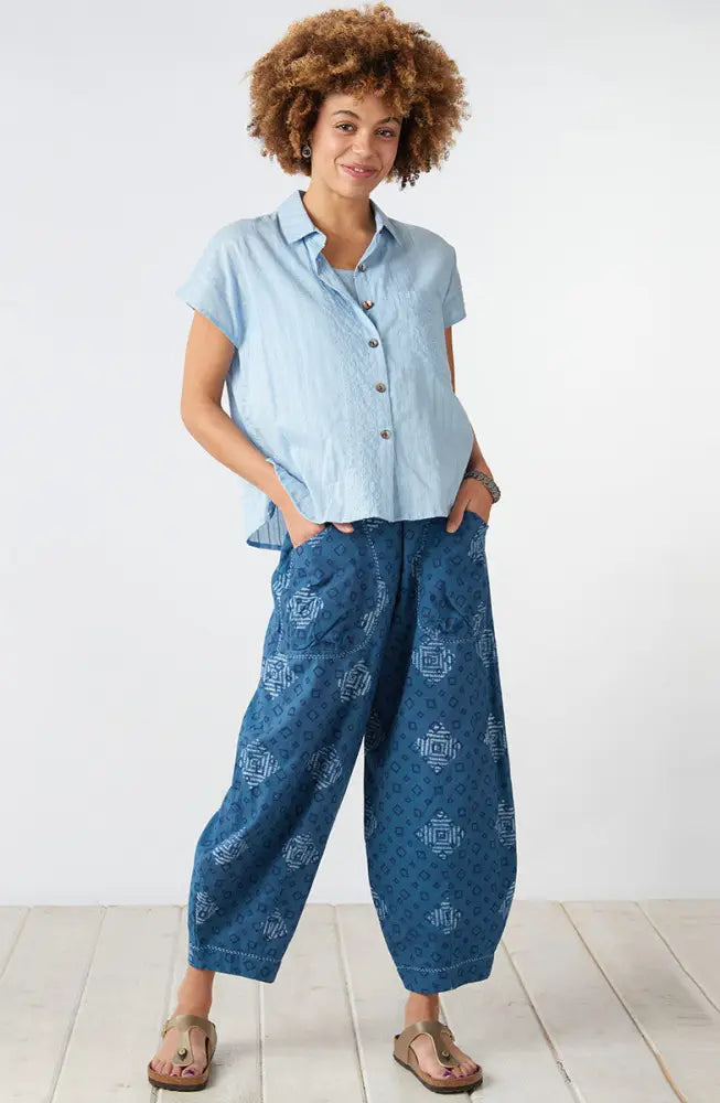Adira Lightweight Cap-Sleeve Shirt