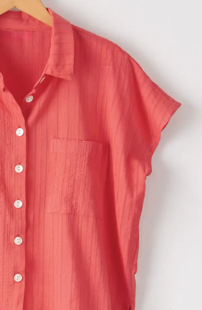 Adira Lightweight Cap-Sleeve Shirt