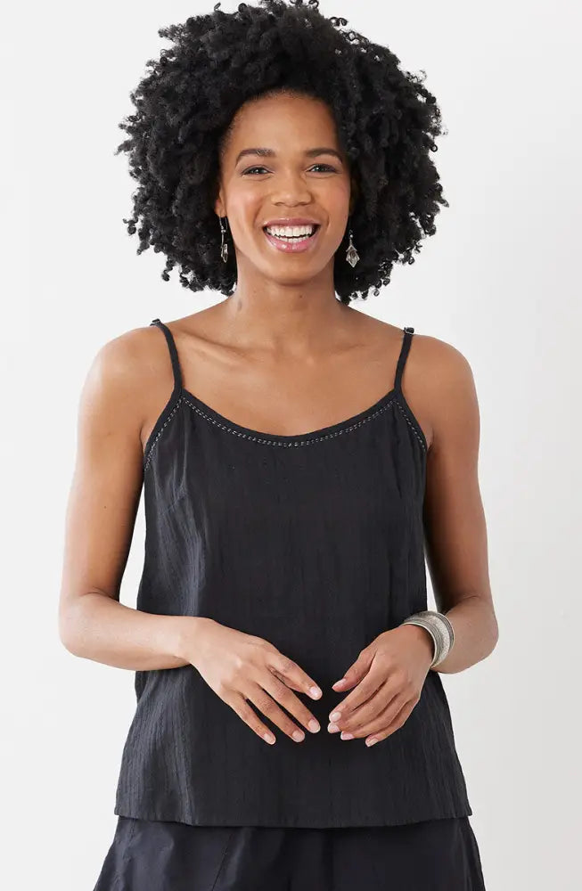 Lightweight Adjustable Straps Cami - Black / S (6-8)