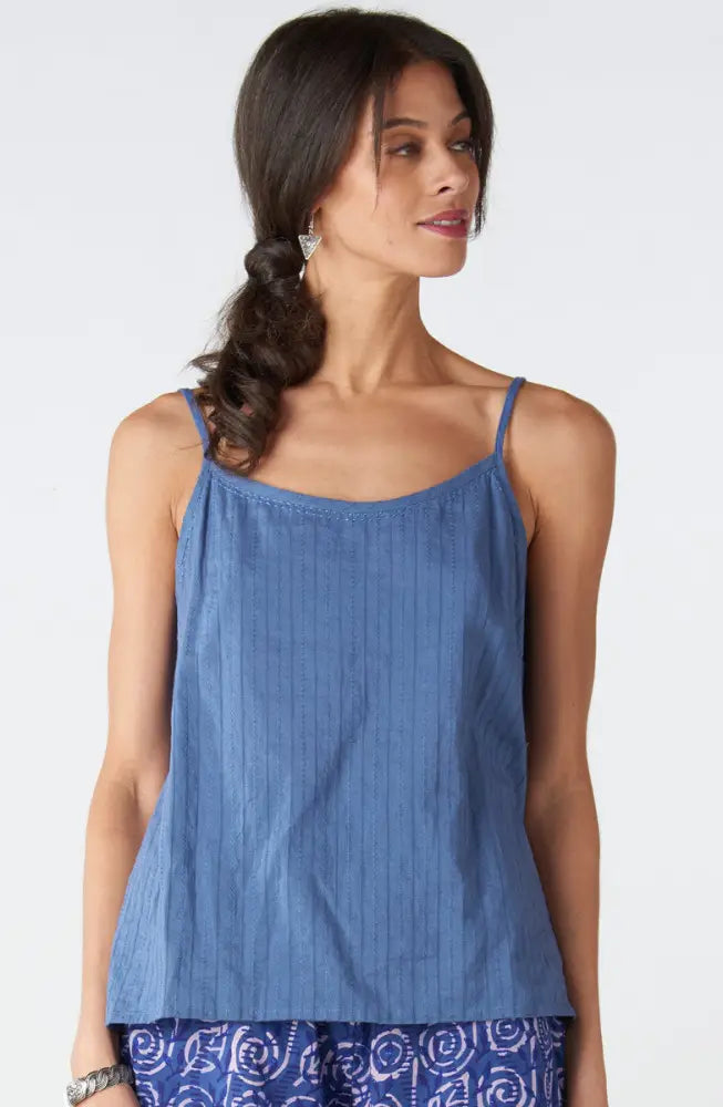 Lightweight Adjustable Straps Cami - Tranquil blue / S (6-8)